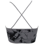 Bustieră Damă Sport Gri cu Model Tie Dye Negru, One Size, Material Elastic - imagine 2