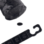 Coș de Gunoi Auto Suspendat cu Capac, 16 × 19 cm, Pliabil, Culoare Negru - imagine 4