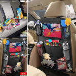 Organizator Negru cu 8 Compartimente Spatar Auto 40x60cm