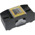 Dispozitiv automat de amestecat carti, plastic, negru, 21.5x12x10cm - imagine 2