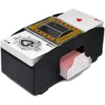 Dispozitiv automat de amestecat carti, plastic, negru, 21.5x12x10cm