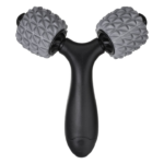Rolă de Masaj Manuală Tip Y cu 2 Capete, Negru/Gri, pentru Corp, 16 × 6 × 19 cm