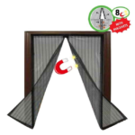 Plasa Anti Insecte Neagra cu Magnet pentru Fereastra 1.2 x 1.2 m – Plasa Tantari Magnetica Reutilizabila