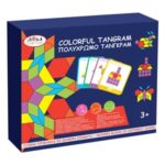 Joc de Societate Tangram din Lemn Colorat - Image 2