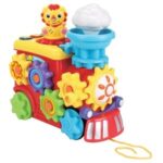 Tren Prescolar cu Roti Dintate Colorate Efecte Sonore & Lumini - Image 2