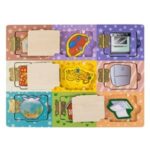Puzzle din Lemn cu Usi & Obiecte 30x22.5cm - Image 2