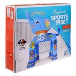 Set Poarta de Fotbal & Cos de Baschet cu Model Elefant cu Sunet & Lumina - Image 2