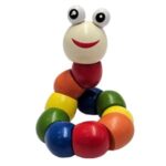 Jucarie Omida din Lemn Colorat 19cm - Image 2