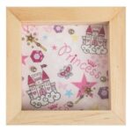 Jucarie din Lemn Cutie cu Bile Model Printesa 8x8x2cm - Image 2