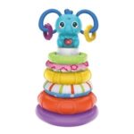 Piramida Elefant cu Efecte Sonore & Lumini pentru Bebelusi Ø13x25cm - Image 2