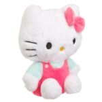 Figurina de Plus Hello Kitty cu Rochie Roz 28cm - Image 2