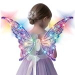 Aripi Deghizare Zana cu Miscare Lumini Colorate & Efecte Sonore