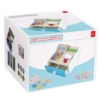 Jucarie Educativa din Lemn Casa de Marcat cu Sertar & Accesorii