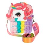 Geanta POP IT Unicorn pentru Fete 8.5x3x13cm