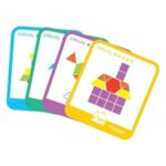 Joc de Societate Tangram din Lemn Colorat