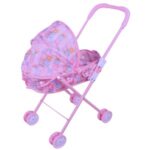 Carucior Roz pentru Papusa 53cm