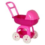 Carucior Fucsia pentru Papusa
