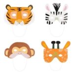 Masti Party de Hartie Forme Animale - 8buc