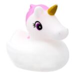 Unicorn din Plastic Alb 6cm