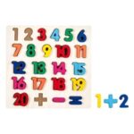 Puzzle din Lemn Cifre (23 de piese) - 28x27.5cm