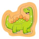 Puzzle din Lemn Dinozaur (5 piese) 14.5x14cm