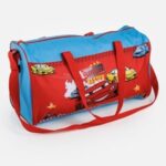 Geanta de Voiaj Bleu Rosie cu Model Masini pentru Copii 45x21x25cm