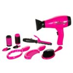 Set Coafor Uscator de Par & Accesorii pentru Copii - 9 piese
