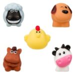 Jucarii pentru Baie Animale de la Ferma - 5buc