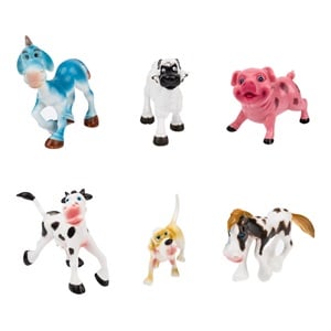 zoa-farmas-plastika-6-tmch.-list.jpg Figurine Animale de la Ferma Cartoon - 6buc - Image 1
