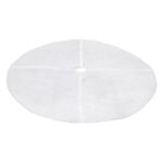 Covoras Fusta din Bumbac Alb pentru Brad de Craciun Ø90cm - Image 2