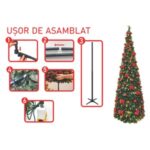 Brad Artificial de Craciun Pop Up Decorat cu 60 LED-uri si USB - 180cm - Image 2