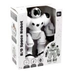 Jucarie Robot Alb Negru cu Miscare Muzica & Lumini 20cm - Image 2