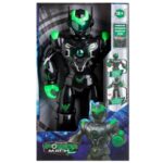 Jucarie Robot Negru Verde cu Miscare Efecte Sonore & Lumina 40cm - Image 2