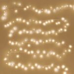 Instalatie de Lumini cu 300 de Becuri LED Fairy Lights cu 8 Programe de Interior & Exterior 6m - Alb Cald