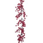 Ghirlanda de Craciun Berries Rosii 1.85m x 8 cm - Image 2