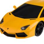 Masina cu Telecomanda Lamborghini Aventator Galben cu Lumini 1:12 / 24MHz - Image 2