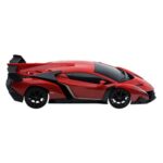 Masina Lamborgini Veneno Rosie cu Lumini & Volan Telecomanda 1:12 / 27MHz - Image 2