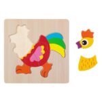 Puzzle din Lemn Cocos (5 piese) 15x15cm - Image 2