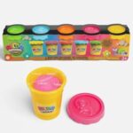 Set 5 Plastiline Bildo DOH Neon 5x140g - Image 2