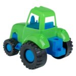 Tractor Jucarie Verde Albastru 18cm - Image 2