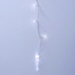 Instalatie de Lumini Perdea cu 152 de Becuri LED Turturi Interconectabila 3m - Alb Rece - Image 2