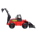 Vehicul de Santier Buldozer cu Brat Mare Rosu Negru 54cm - Image 2