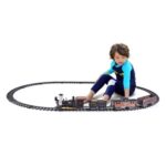 Trenulet Electric Western cu 3 Vagoane Locomotiva Sunet & Lumini - Image 2