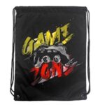Saculet Textil Negru Gaming cu Sireturi 34x42cm - Image 2