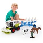 Tractor Jucarie cu Plug Figura Animale Sunete & Lumini - Image 2
