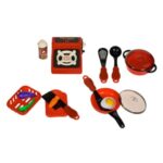 Set de Masa cu Vase de Gatit & Ochi - 12 piese - Image 2