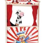 Figurina din Plus Vacuta Alba pentru Teatru de Papusi 28cm - Image 2