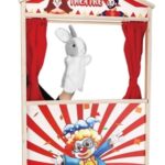 Figurina din Plus Iepuras Gri pentru Teatru de Papusi 28cm - Image 2