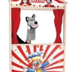 Figurina din Plus Lup Gri pentru Teatru de Papusi 28cm - Image 2