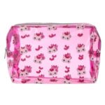 Portfard Transparent Fucsia cu Model Pisici pentru Copii 22x10x14cm - Image 2